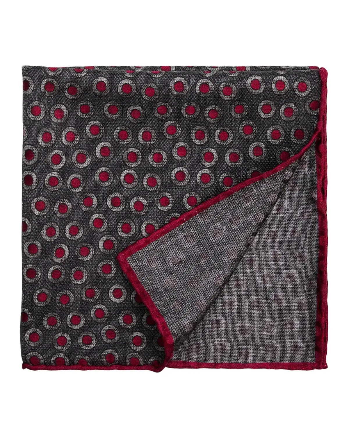 Brunello Cucinelli Men's Polka Dot Silk Pocket Square