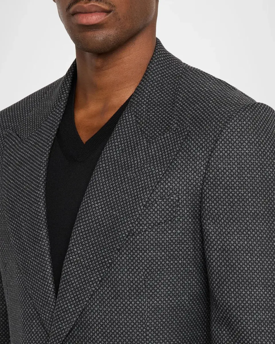 Tom Ford Men's Wool and Silk Birdseye Sport Coat | Thumbnail 5