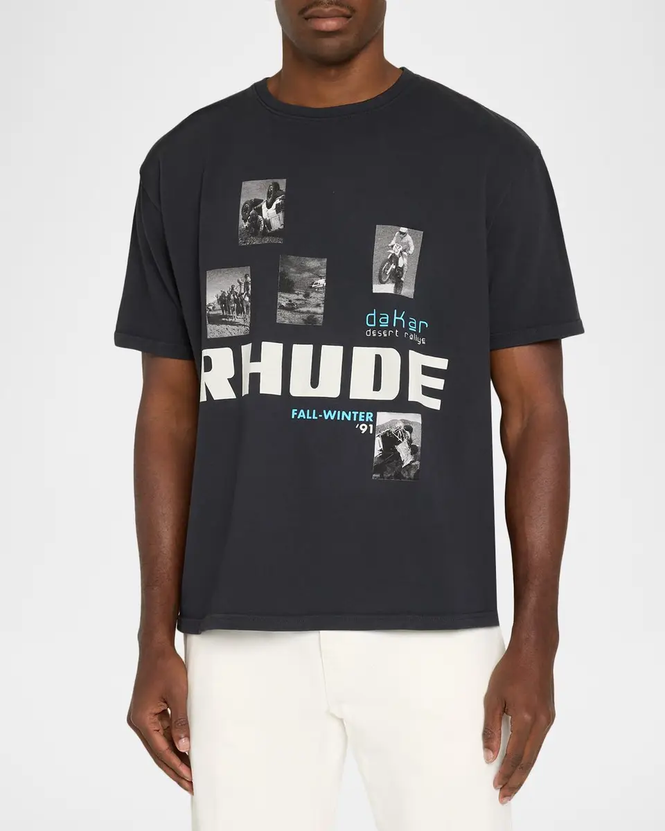 Rhude Men's Winter 91 Rallye Graphic T-Shirt | Thumbnail 4