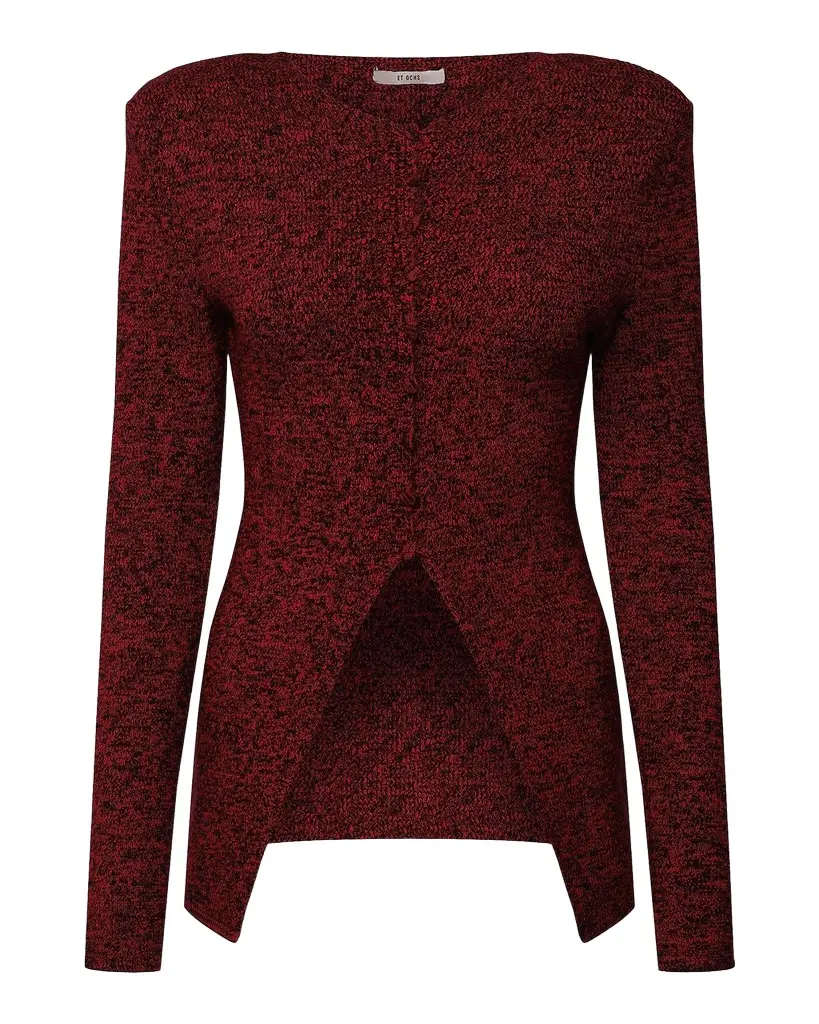 Et Ochs Mischa Marled Knit Cardigan