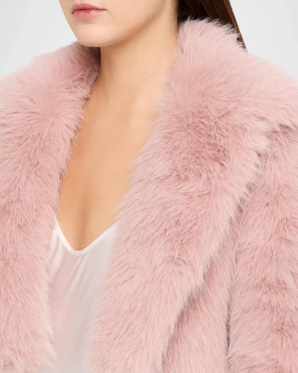 LoveShackFancy Stroma Faux Fur Crop Jacket | Thumbnail 5 LoveShackFancy Stroma Faux Fur Crop Jacket | Thumbnail 5