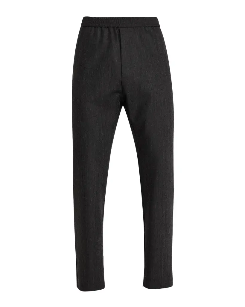 Men's Flecked Flannel Stretch Pull-On Trousers