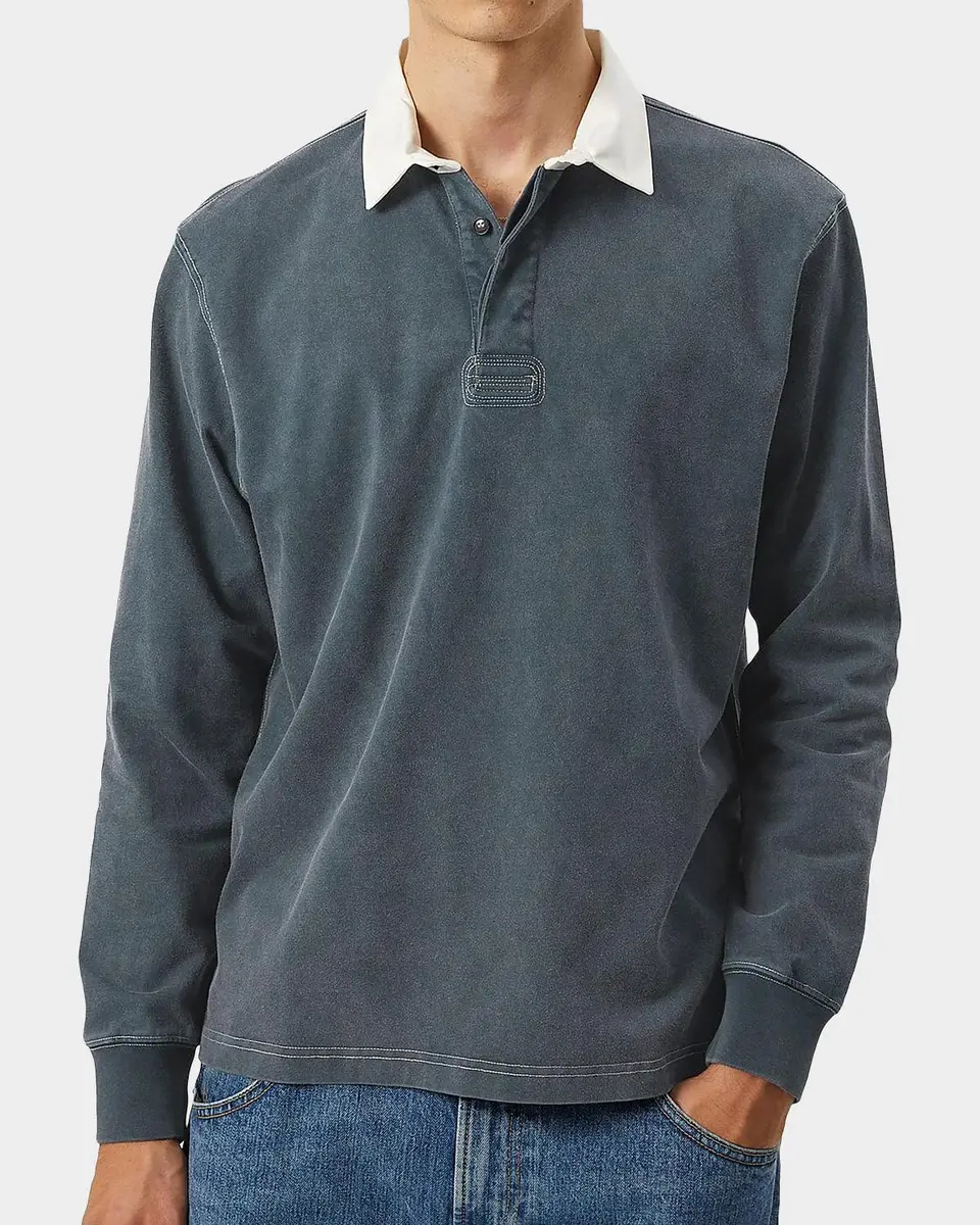 Corridor Men's Rugby Long-Sleeve Polo Shirt | Thumbnail 4
