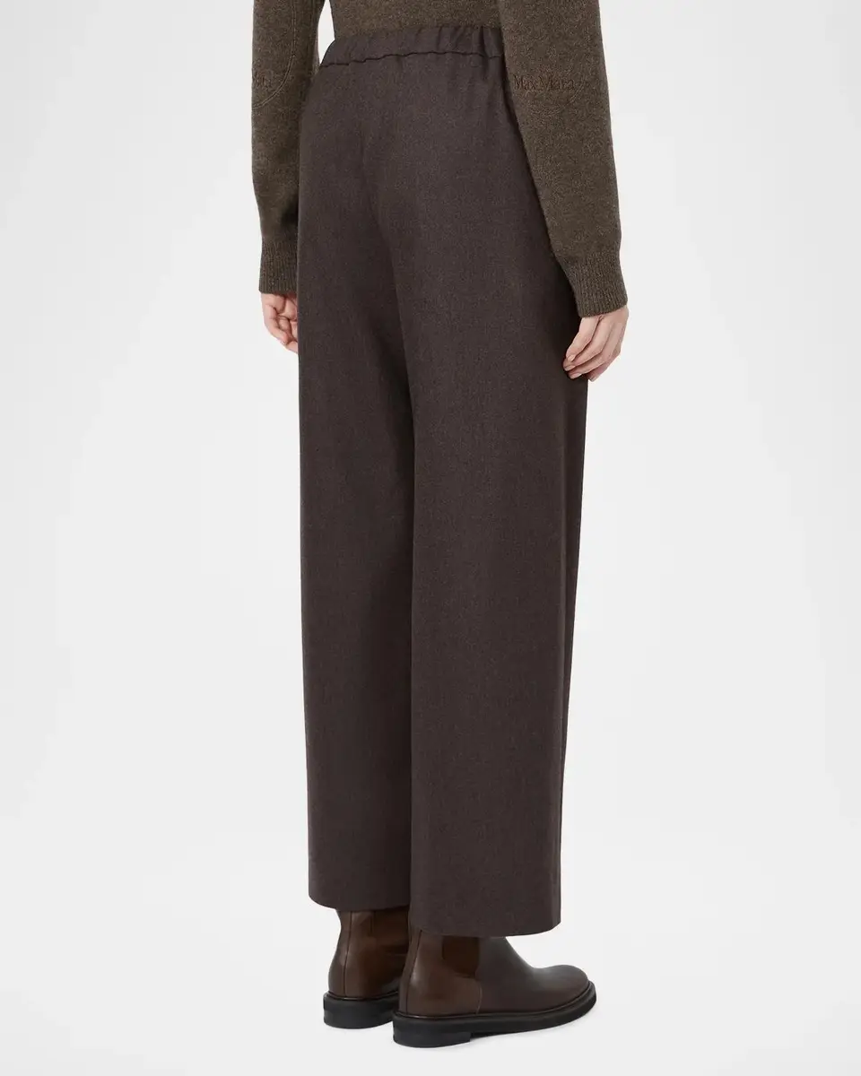 Max Mara Floria Wool Straight-Leg Ankle Drawstring Pants | Thumbnail 3 Max Mara Floria Wool Straight-Leg Ankle Drawstring Pants | Thumbnail 3