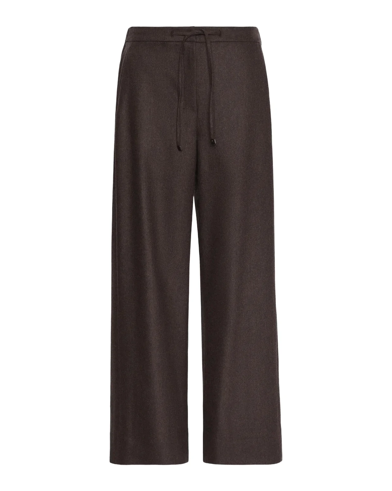 Max Mara Floria Wool Straight-Leg Ankle Drawstring Pants