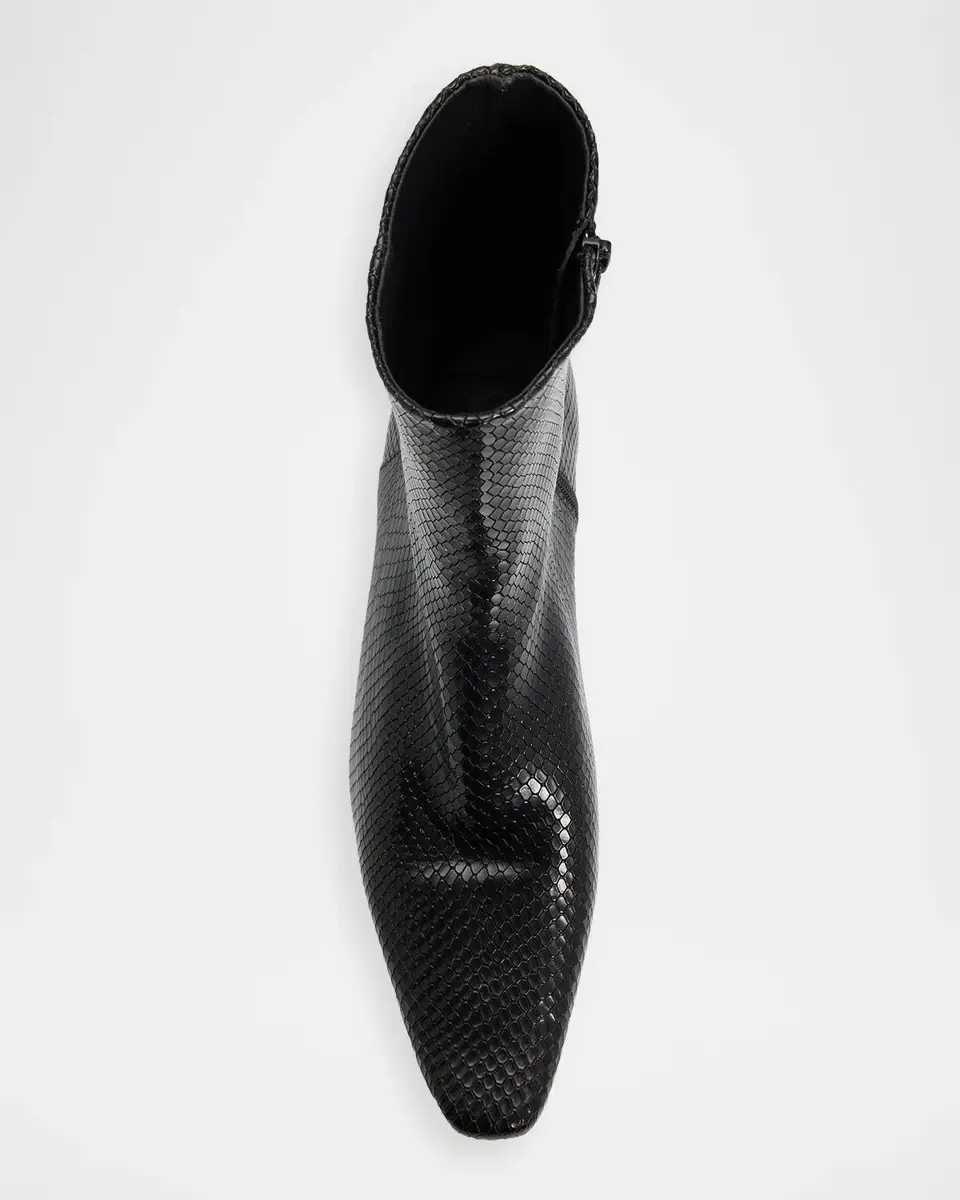 Staud 25mm Wally Embossed Leather Flat Ankle Boots | Thumbnail 6 Staud 25mm Wally Embossed Leather Flat Ankle Boots | Thumbnail 6