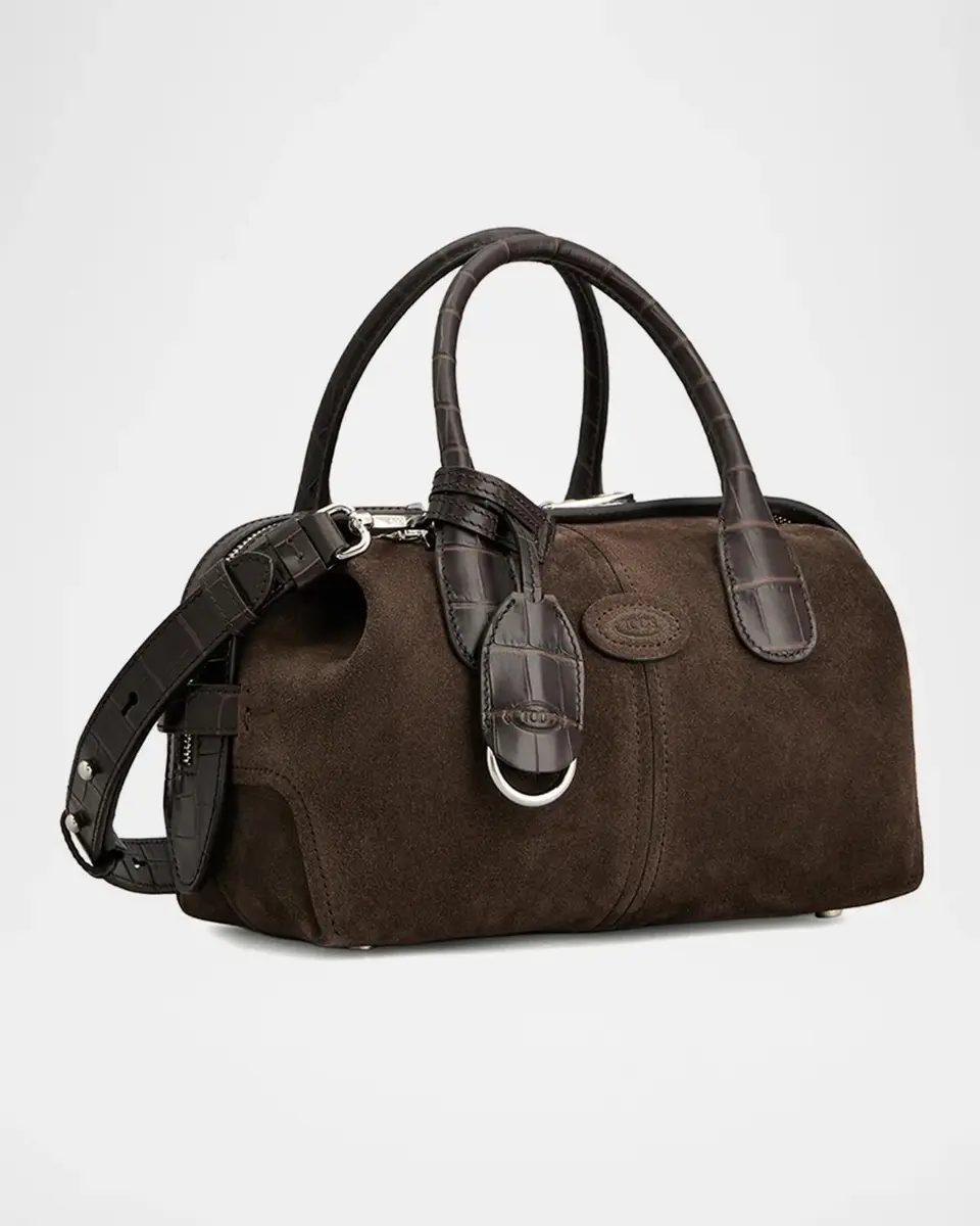 Tod's Mini Suede Bowling Bag | Thumbnail 2