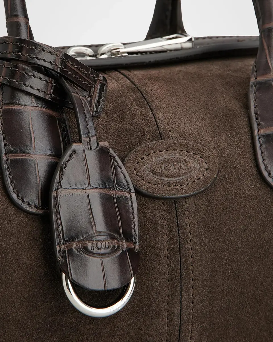Tod's Mini Suede Bowling Bag | Thumbnail 3