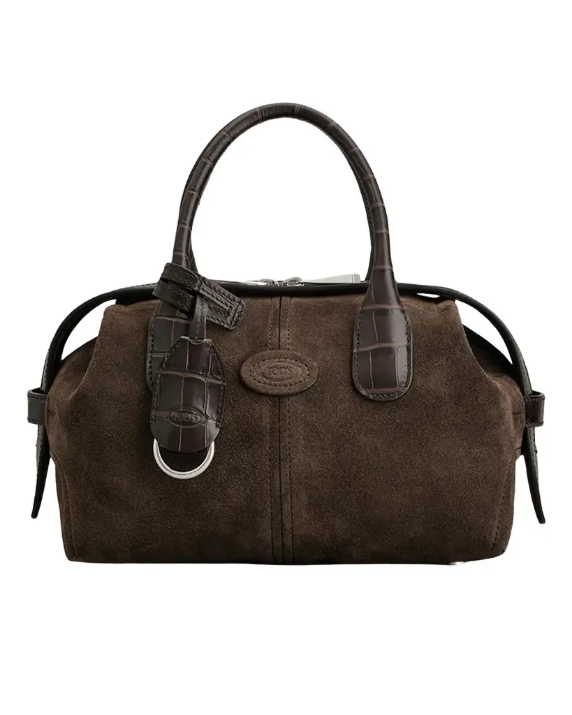 Tod's Mini Suede Bowling Bag
