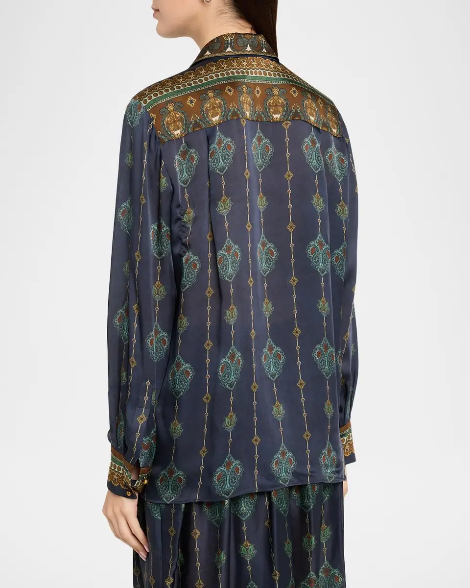 Zimmermann Ascent Satin Button-Front Shirt | Thumbnail 3 Zimmermann Ascent Satin Button-Front Shirt | Thumbnail 3