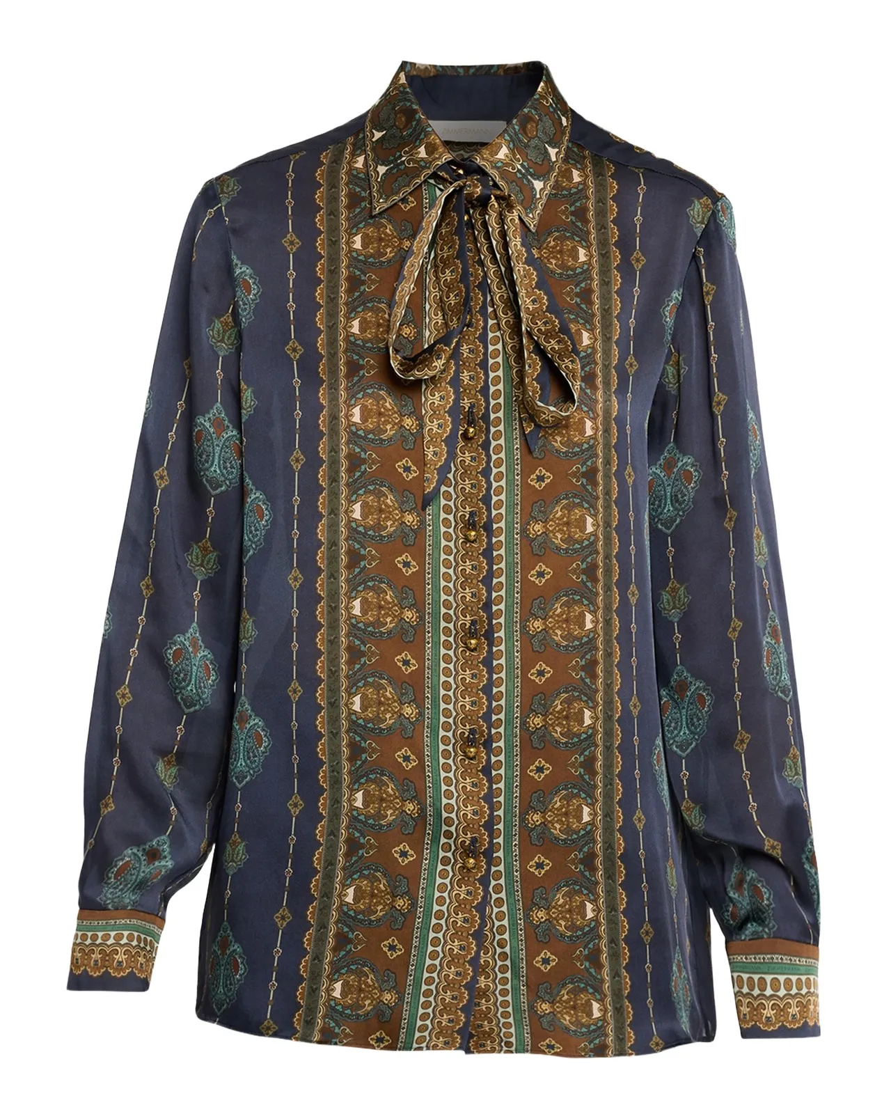 Ascent Satin Button-Front Shirt Ascent Satin Button-Front Shirt