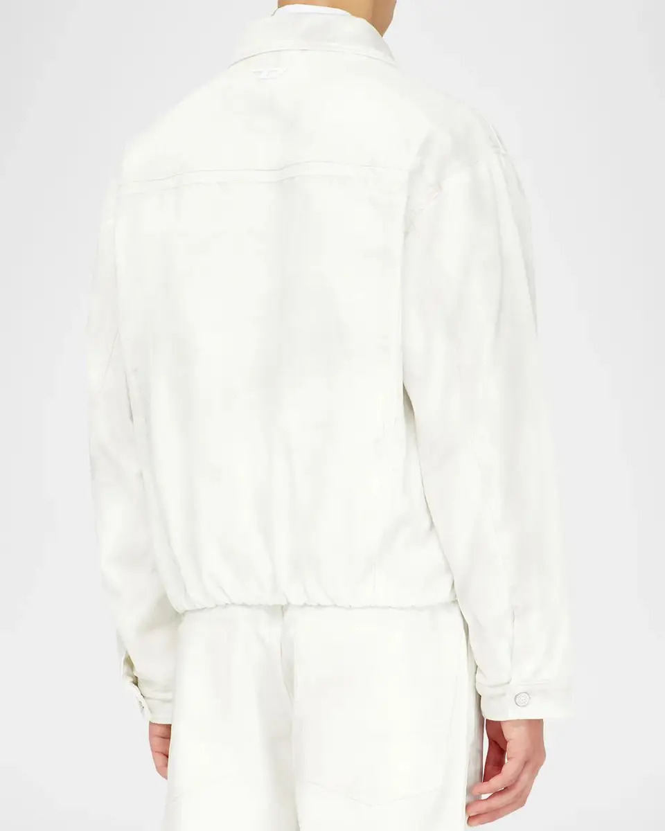Diesel Men's Morvi White Denim Jacket | Thumbnail 3 Diesel Men's Morvi White Denim Jacket | Thumbnail 3