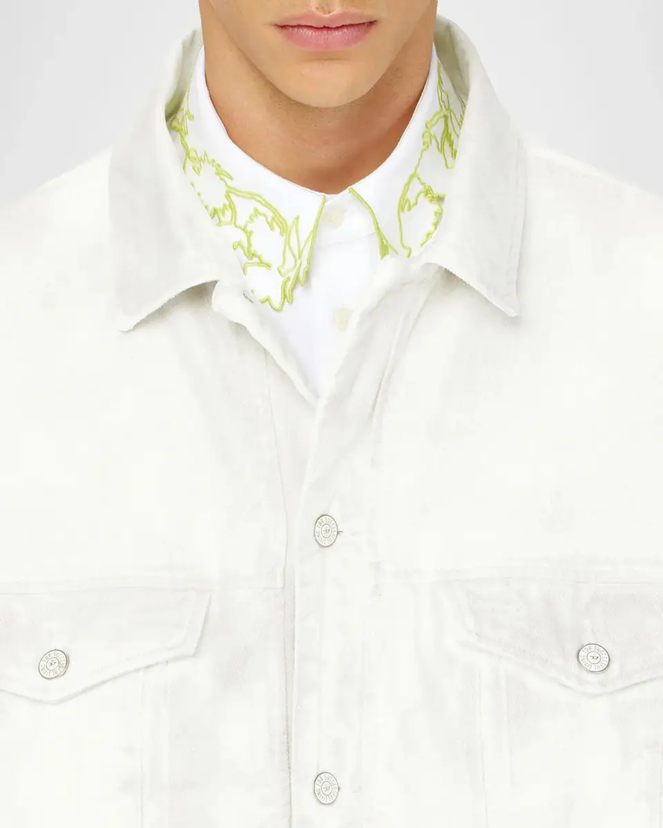 Diesel Men's Morvi White Denim Jacket | Thumbnail 5 Diesel Men's Morvi White Denim Jacket | Thumbnail 5