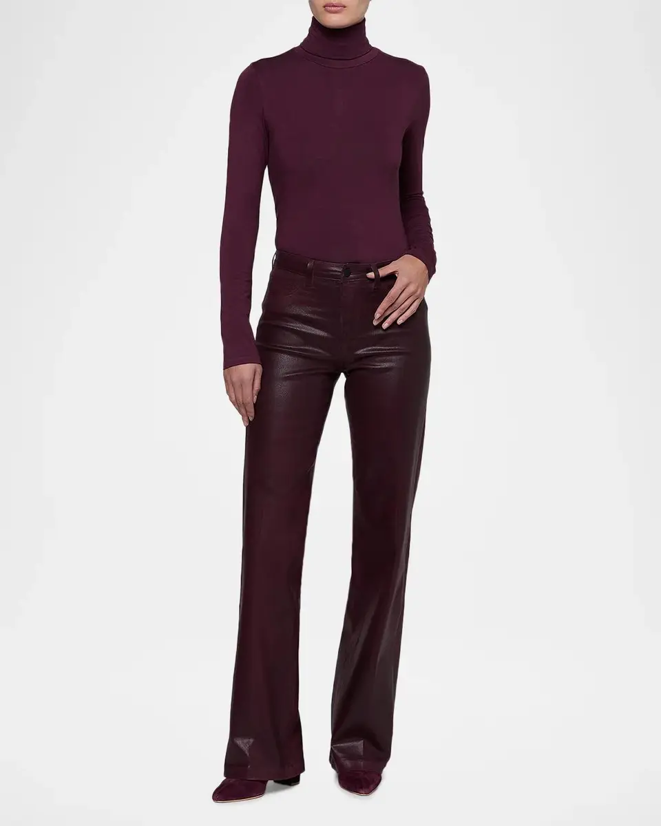 L'Agence Clayton Coated Wide-Leg Jeans | Thumbnail 2 L'Agence Clayton Coated Wide-Leg Jeans | Thumbnail 2