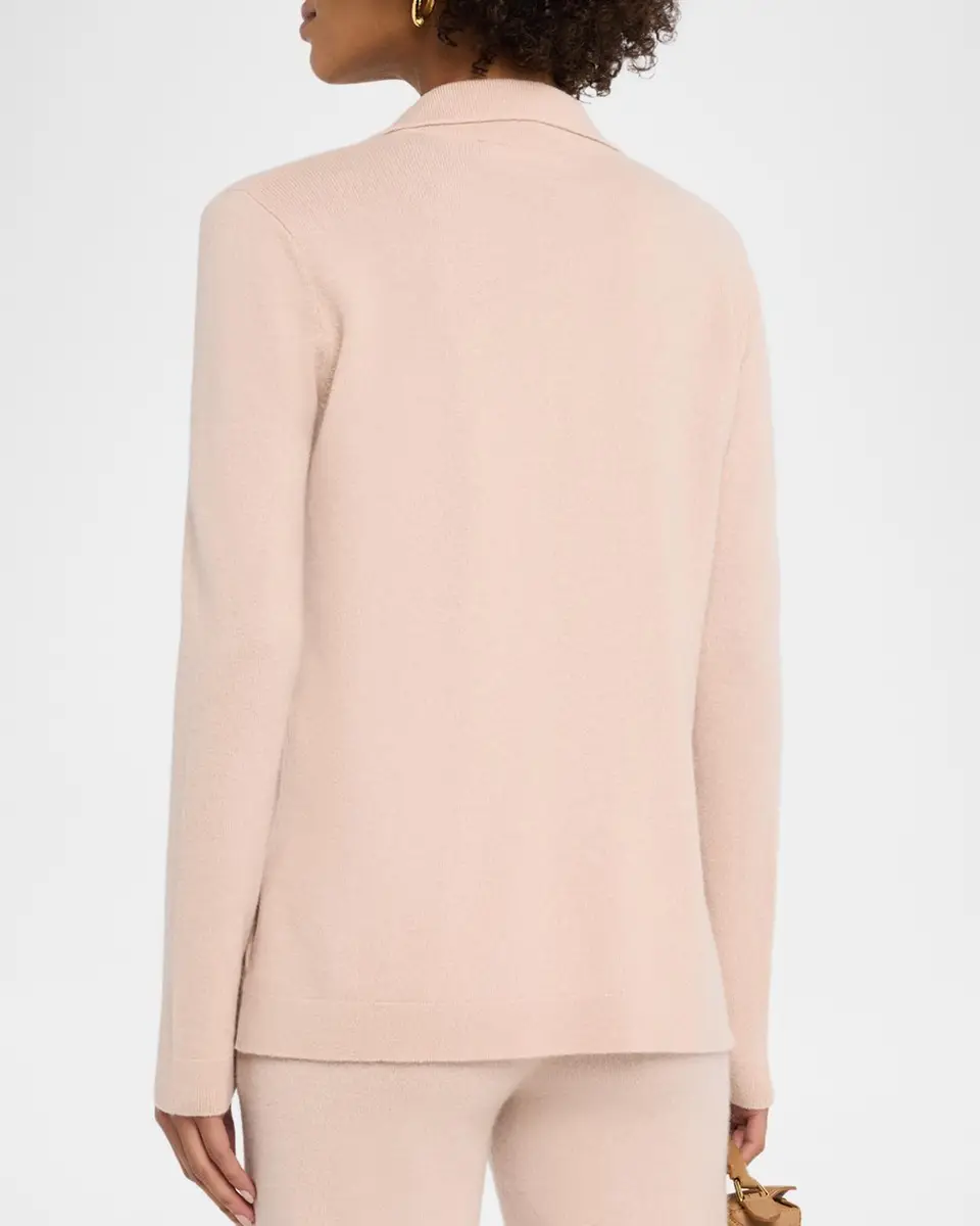 Neiman Marcus Cashmere Collection Cashmere Johnny-Collar Sweater | Thumbnail 3 Neiman Marcus Cashmere Collection Cashmere Johnny-Collar Sweater | Thumbnail 3