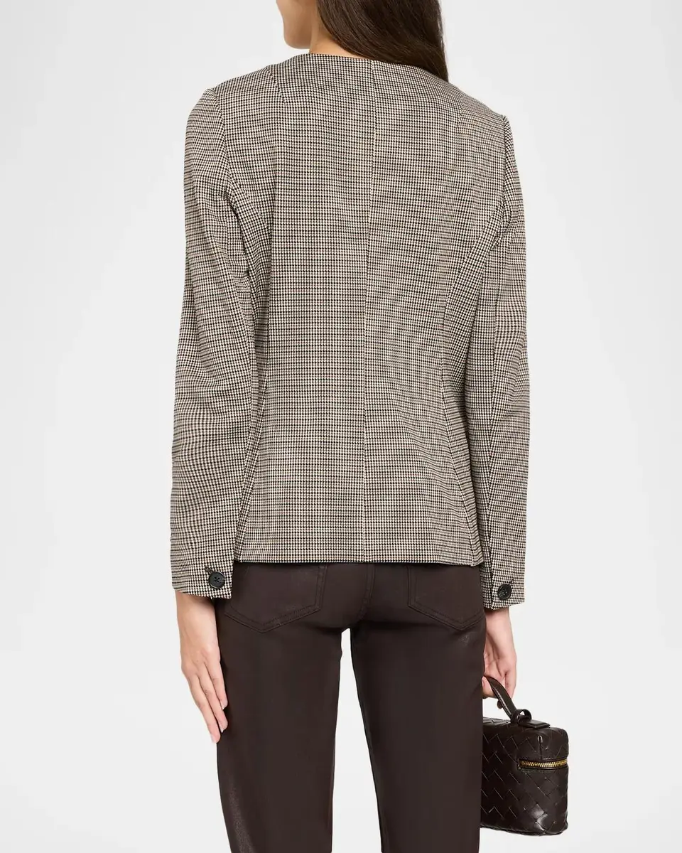 rag & bone Slade Collarless Checked Blazer | Thumbnail 3 rag & bone Slade Collarless Checked Blazer | Thumbnail 3