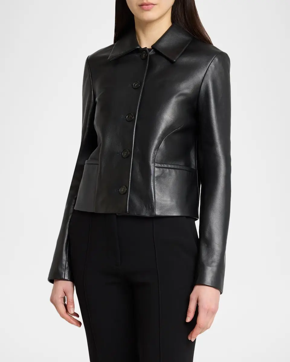 Proenza Schouler Kenza Leather Single-Breasted Jacket | Thumbnail 4