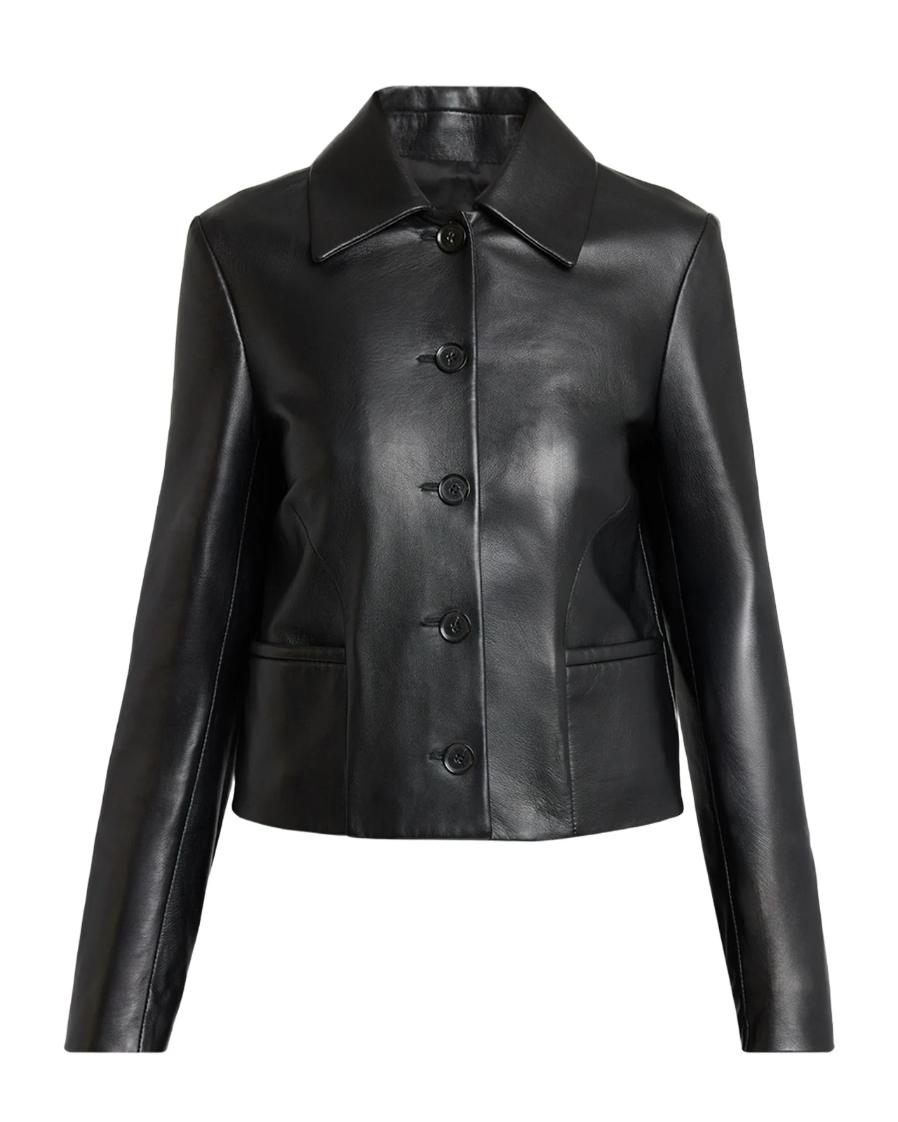Proenza Schouler Kenza Leather Single-Breasted Jacket