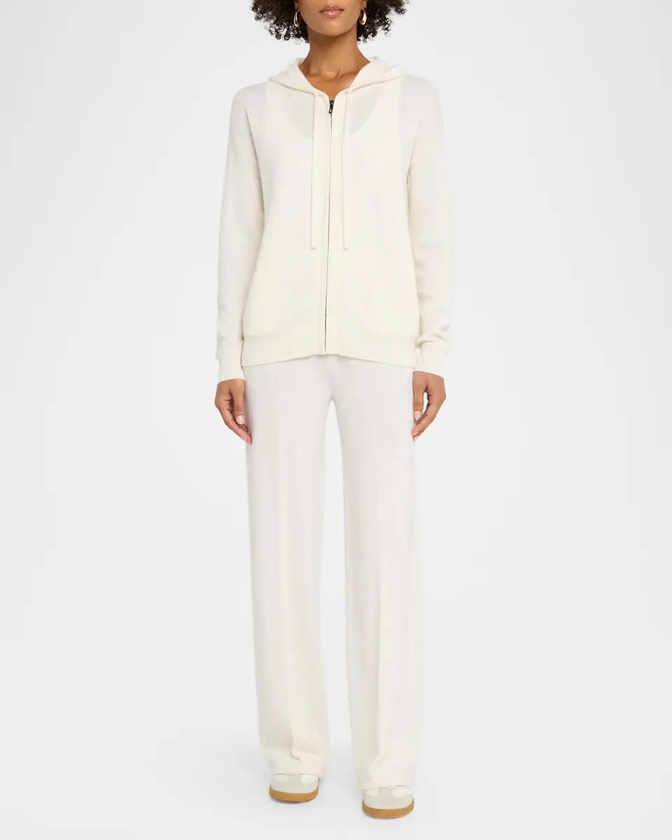 Neiman Marcus Cashmere Collection Cashmere Straight-Leg Pants | Thumbnail 2 Neiman Marcus Cashmere Collection Cashmere Straight-Leg Pants | Thumbnail 2
