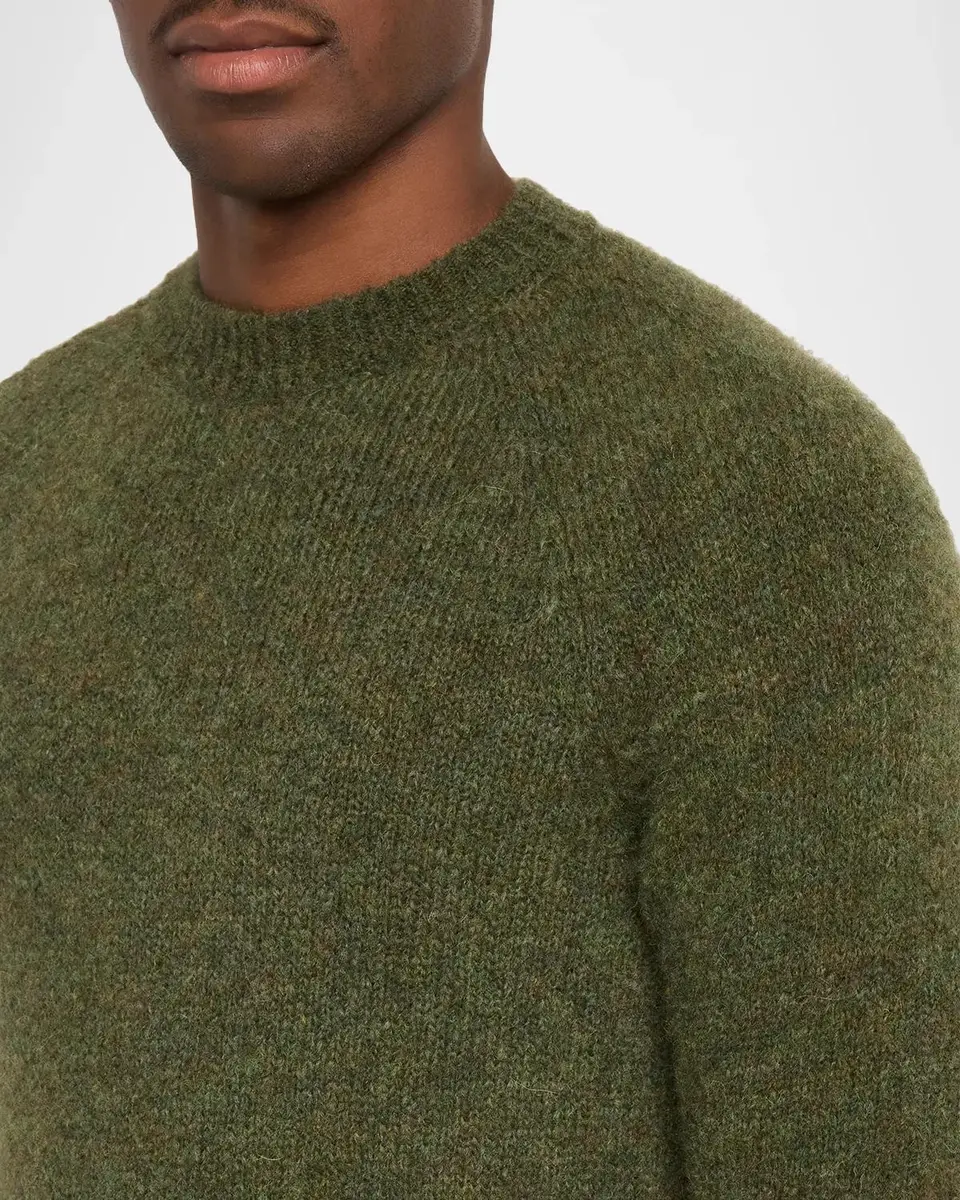 Dries Van Noten Men's Alpaca-Blend Crewneck Sweater | Thumbnail 5 Dries Van Noten Men's Alpaca-Blend Crewneck Sweater | Thumbnail 5