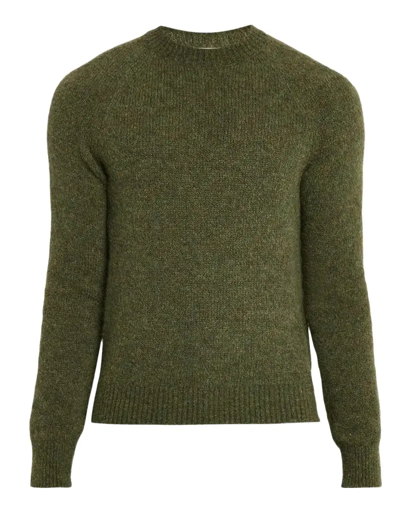 Dries Van Noten Men's Alpaca-Blend Crewneck Sweater