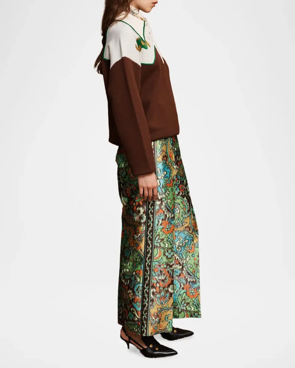 ALÉMAIS Charlotte Jacquard Wide-Leg Pants | Thumbnail 3 ALÉMAIS Charlotte Jacquard Wide-Leg Pants | Thumbnail 3