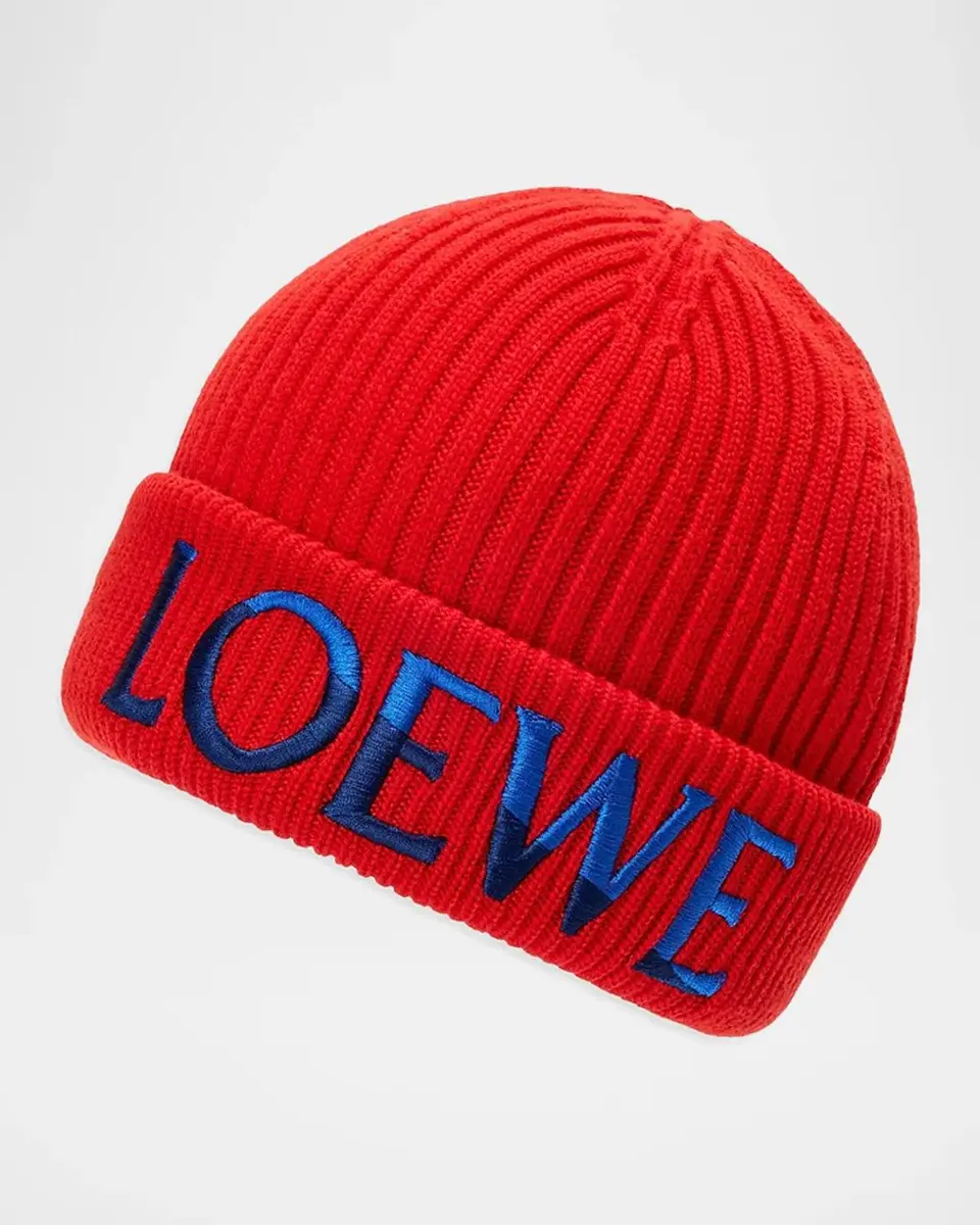 Loewe Logo-Embroidered Wool Beanie | Thumbnail 3 Loewe Logo-Embroidered Wool Beanie | Thumbnail 3