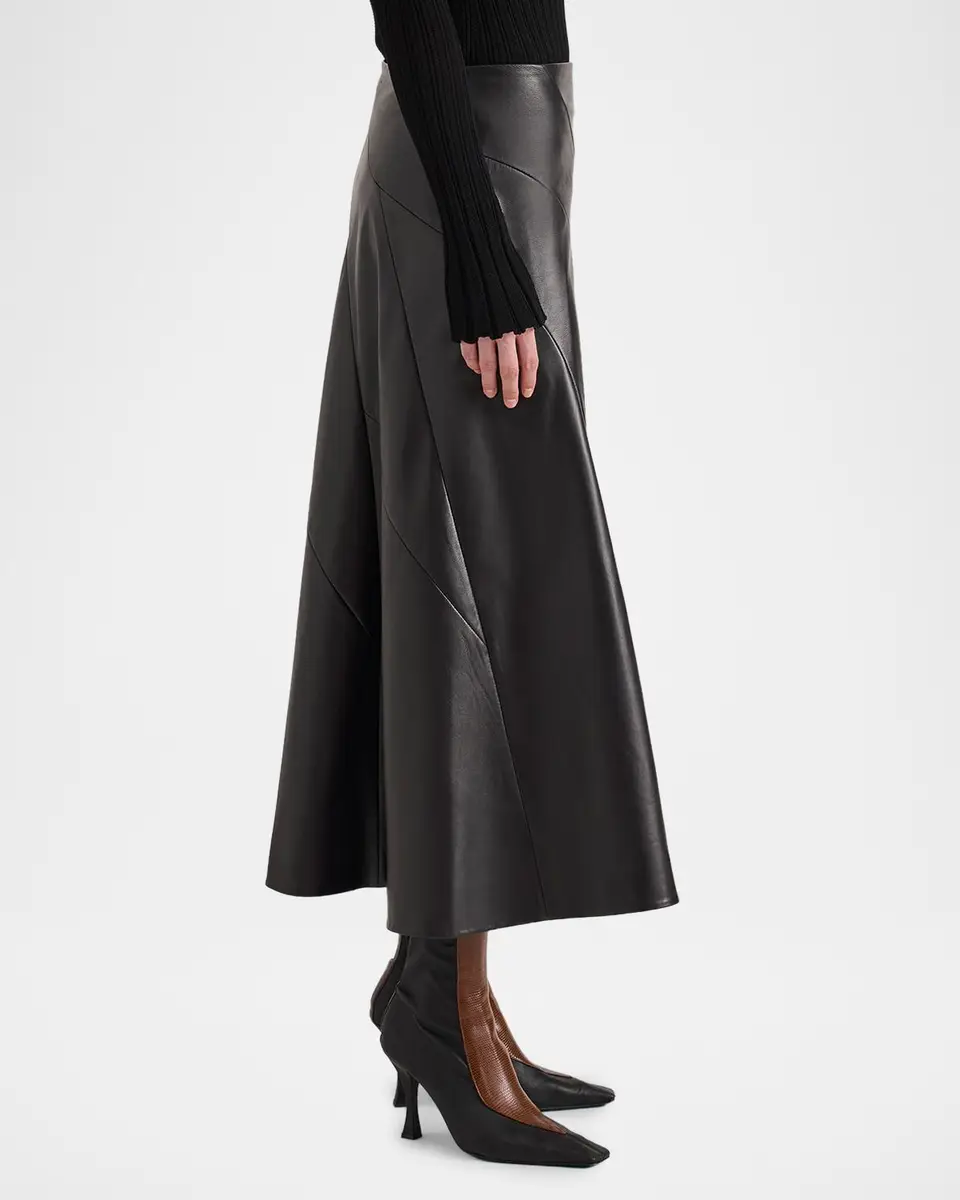 Proenza Schouler Kenza Paneled Leather Midi Skirt | Thumbnail 5 Proenza Schouler Kenza Paneled Leather Midi Skirt | Thumbnail 5