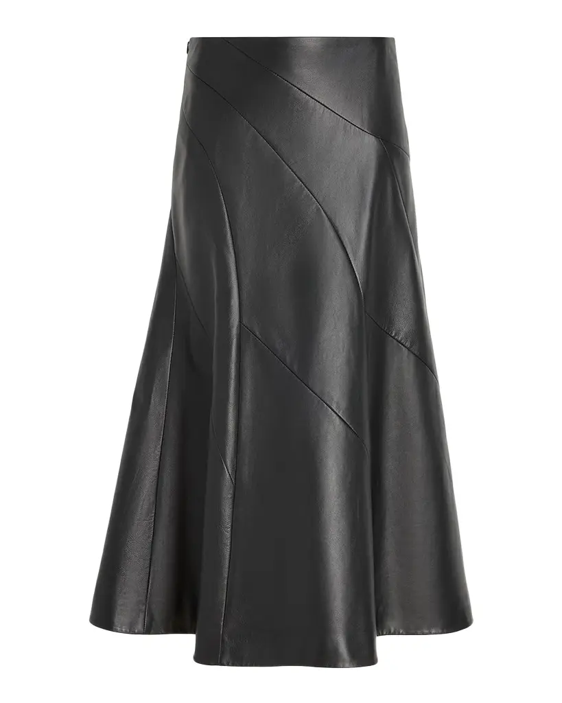 Proenza Schouler Kenza Paneled Leather Midi Skirt