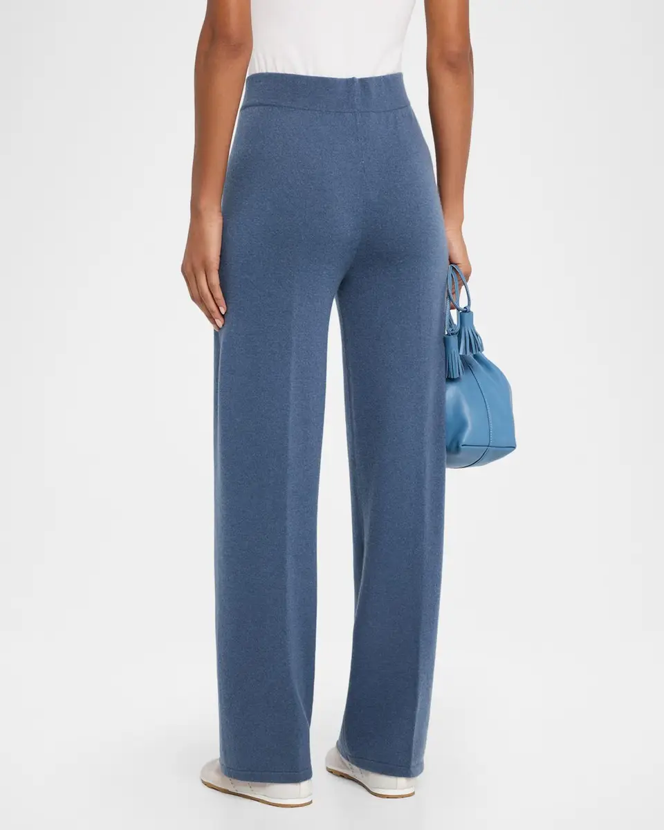Neiman Marcus Cashmere Collection Cashmere Straight-Leg Pants | Thumbnail 3 Neiman Marcus Cashmere Collection Cashmere Straight-Leg Pants | Thumbnail 3