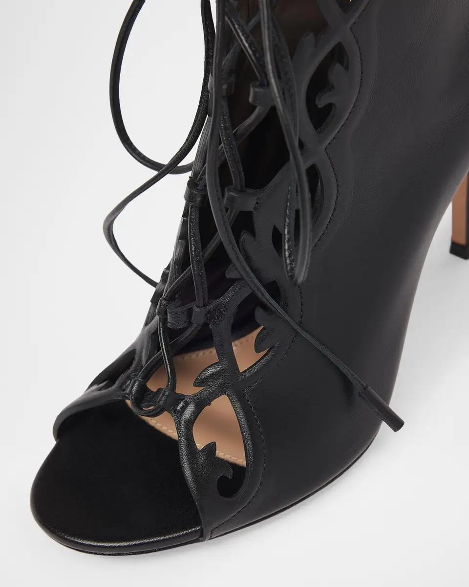 Gianvito Rossi 95mm Cutout Leather Booties | Thumbnail 3 Gianvito Rossi 95mm Cutout Leather Booties | Thumbnail 3