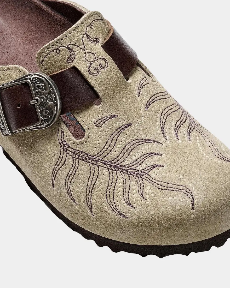 Etro x Birkenstock Boston Embroidered Suede Clogs | Thumbnail 4 Etro x Birkenstock Boston Embroidered Suede Clogs | Thumbnail 4