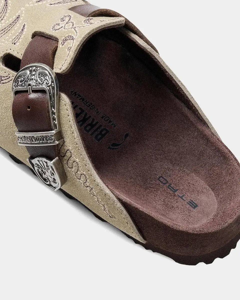Etro x Birkenstock Boston Embroidered Suede Clogs | Thumbnail 5 Etro x Birkenstock Boston Embroidered Suede Clogs | Thumbnail 5