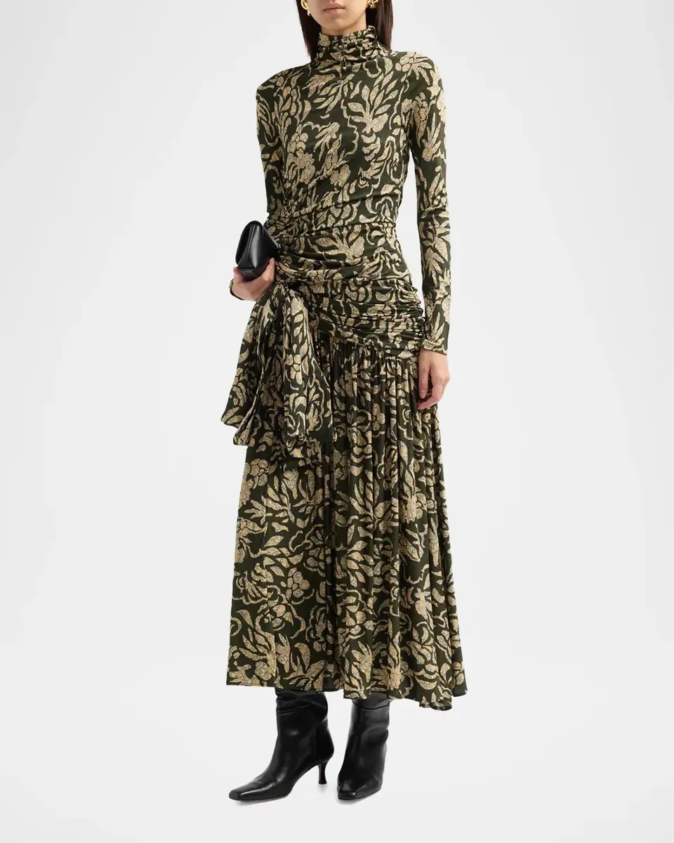 Ulla Johnson Katy Draped Jersey Maxi Dress | Thumbnail 4