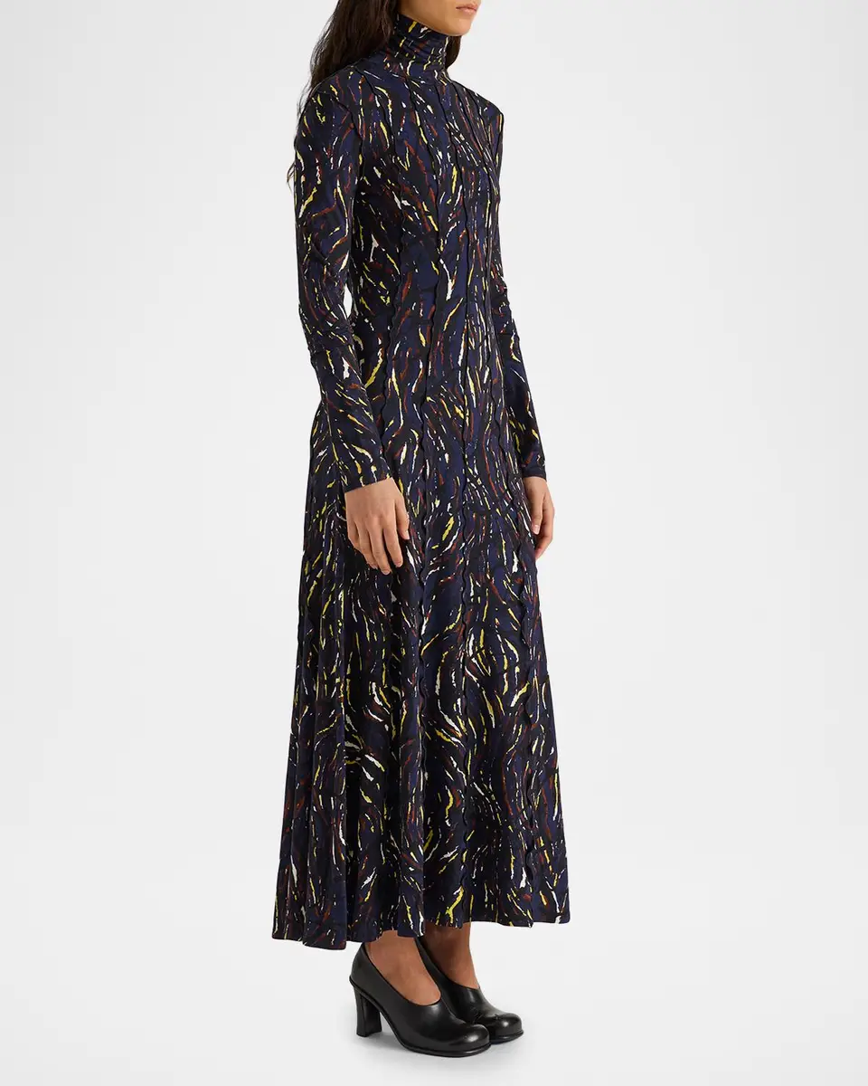 Proenza Schouler Mabel Jersey Turtleneck Maxi Dress | Thumbnail 4