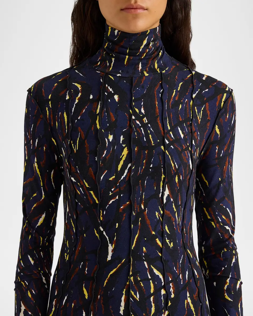 Proenza Schouler Mabel Jersey Turtleneck Maxi Dress | Thumbnail 5