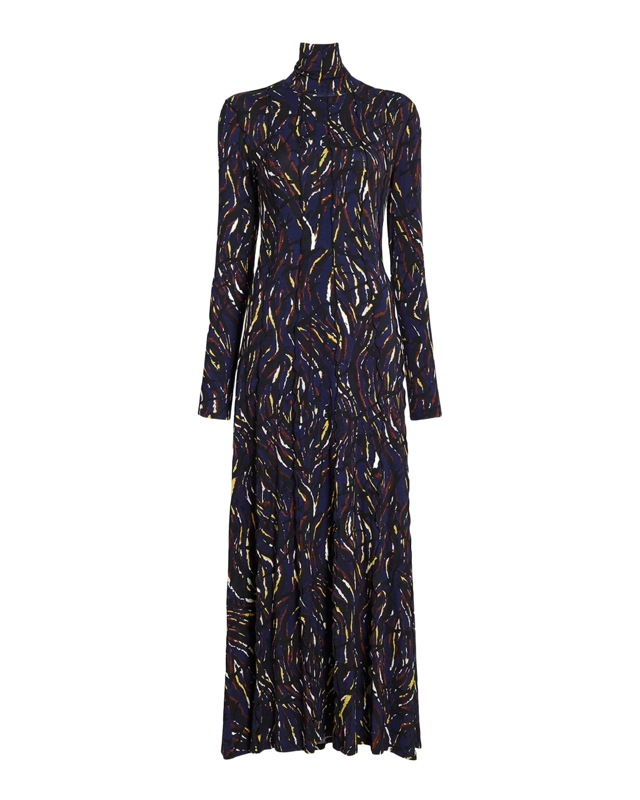 Proenza Schouler Mabel Jersey Turtleneck Maxi Dress