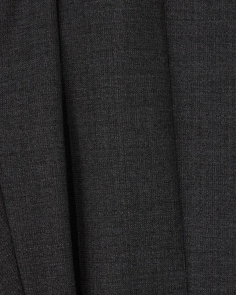 Emporio Armani Men's Wool Textured Flat-Front Trousers | Thumbnail 4 Emporio Armani Men's Wool Textured Flat-Front Trousers | Thumbnail 4