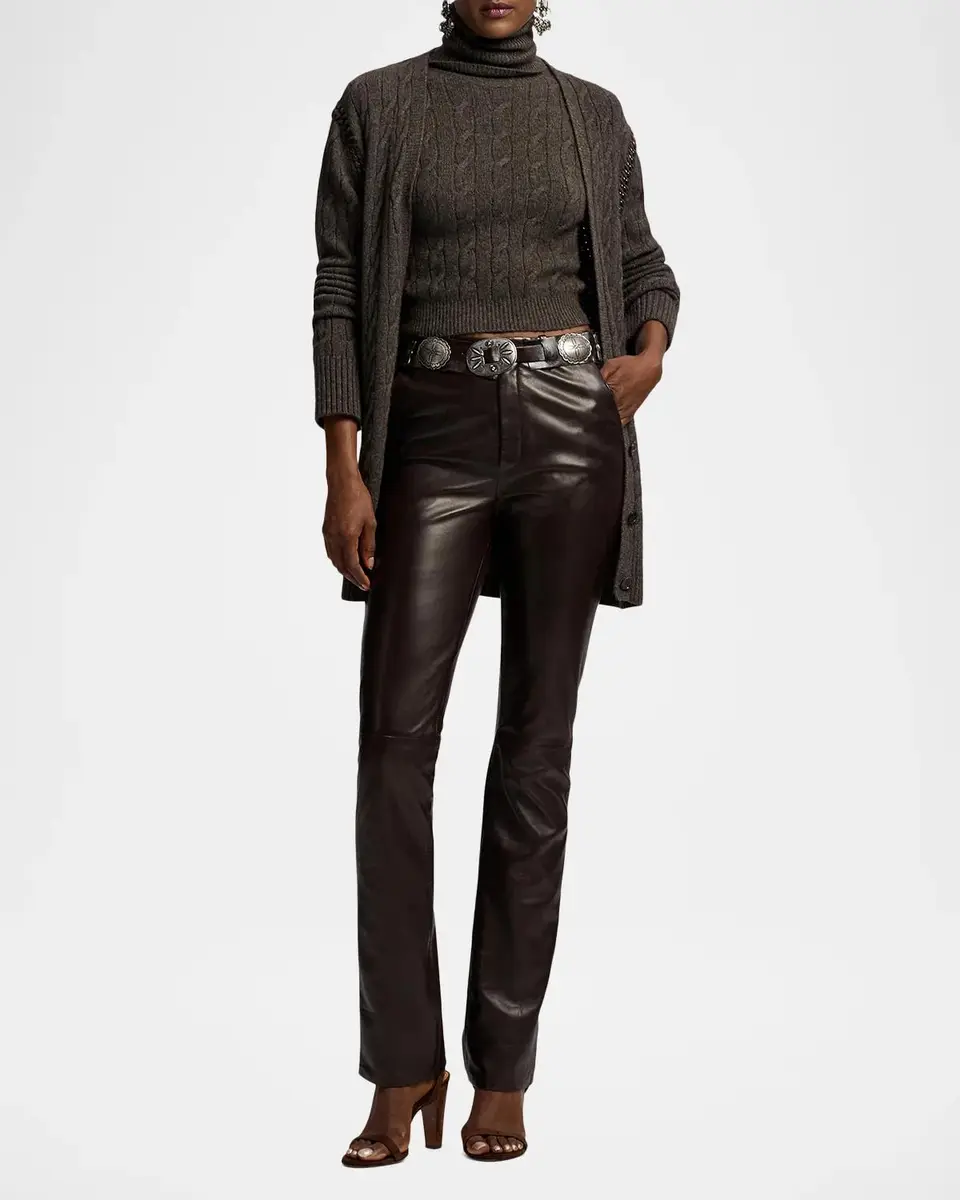 Ralph Lauren Collection Chain-Trim Cable Cashmere Cardigan | Thumbnail 2 Ralph Lauren Collection Chain-Trim Cable Cashmere Cardigan | Thumbnail 2