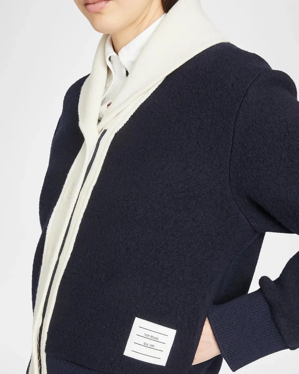 Thom Browne Shawl Collar Wool-Blend Cardigan | Thumbnail 5 Thom Browne Shawl Collar Wool-Blend Cardigan | Thumbnail 5
