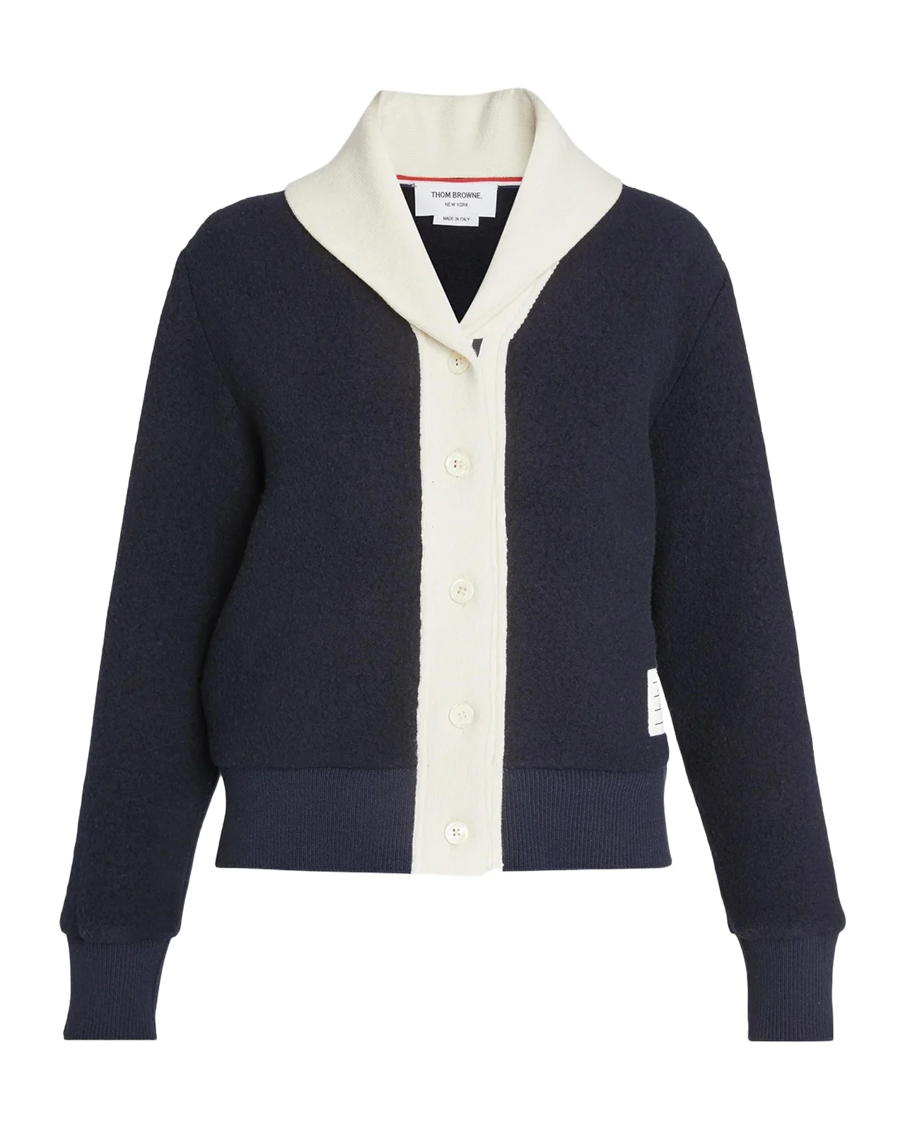 Thom Browne Shawl Collar Wool-Blend Cardigan