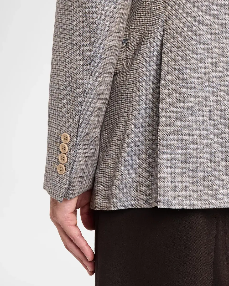 Emporio Armani Men's G Line Wool Houndstooth Single-Breasted Sport Coat | Thumbnail 8 Emporio Armani Men's G Line Wool Houndstooth Single-Breasted Sport Coat | Thumbnail 8