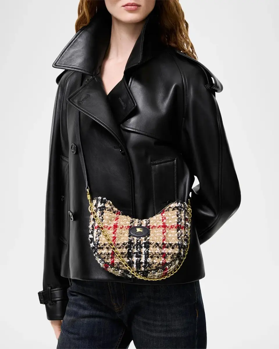 Burberry Horseshoe Check Boucle Crossbody Bag | Thumbnail 2 Burberry Horseshoe Check Boucle Crossbody Bag | Thumbnail 2