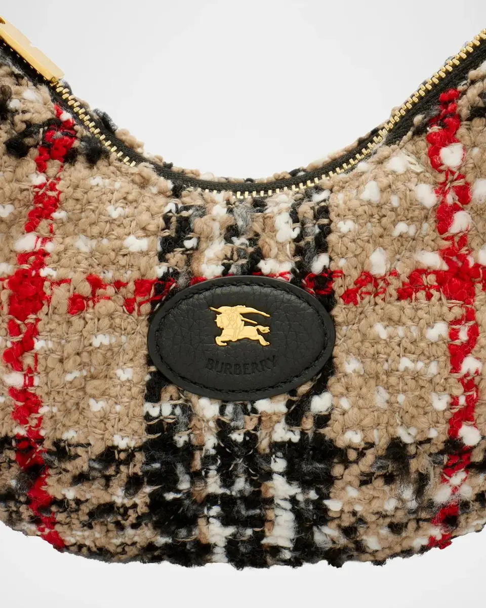 Burberry Horseshoe Check Boucle Crossbody Bag | Thumbnail 4 Burberry Horseshoe Check Boucle Crossbody Bag | Thumbnail 4