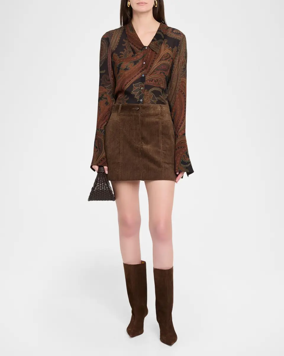 PAIGE Rosalinda Paisley Button-Front Blouse | Thumbnail 2 PAIGE Rosalinda Paisley Button-Front Blouse | Thumbnail 2