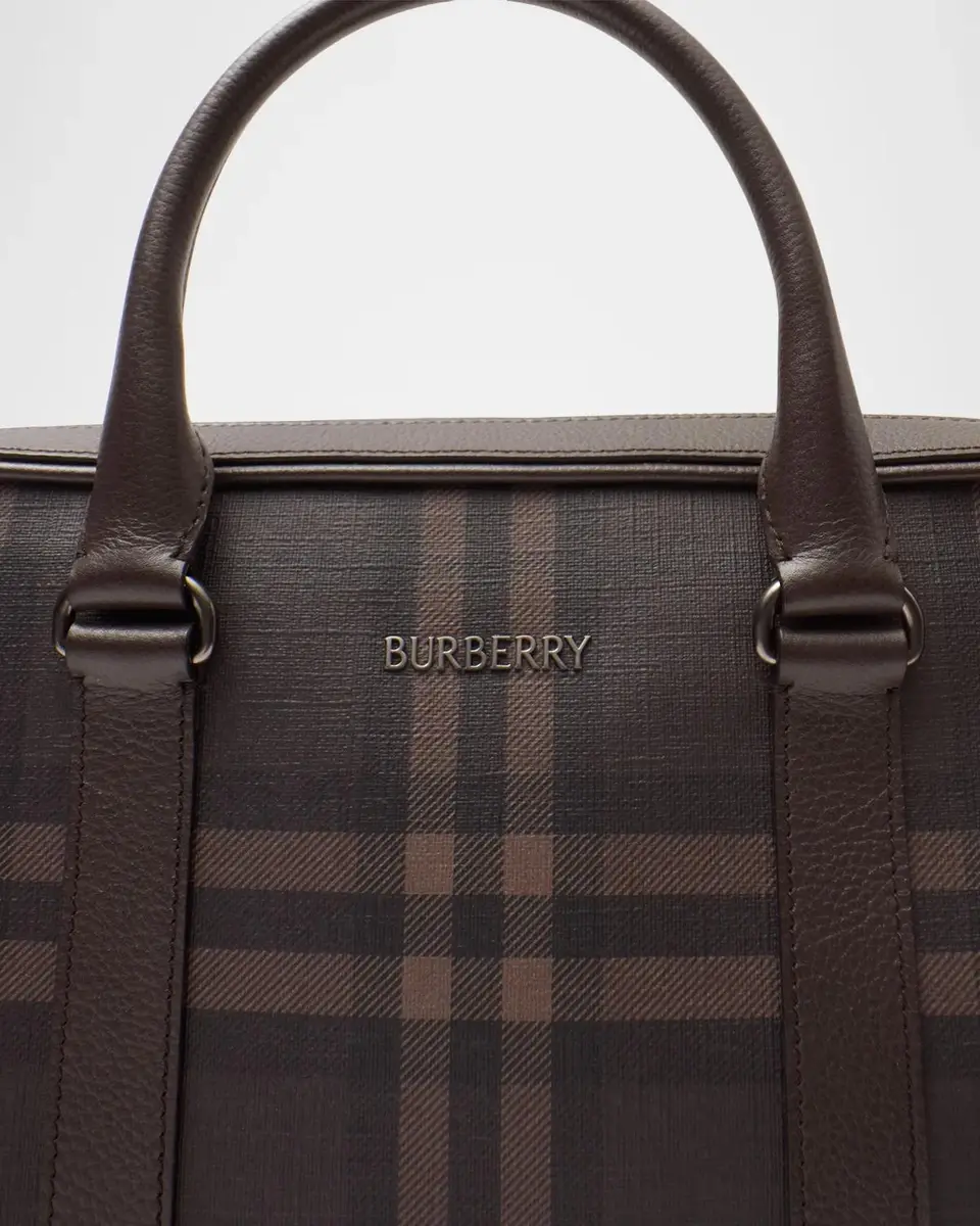 Burberry Men's City Check Briefcase | Thumbnail 3 Burberry Men's City Check Briefcase | Thumbnail 3