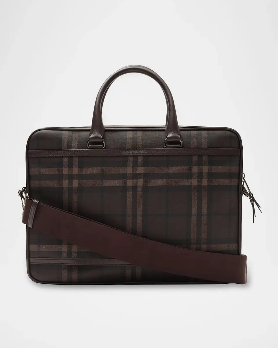Burberry Men's City Check Briefcase | Thumbnail 5 Burberry Men's City Check Briefcase | Thumbnail 5