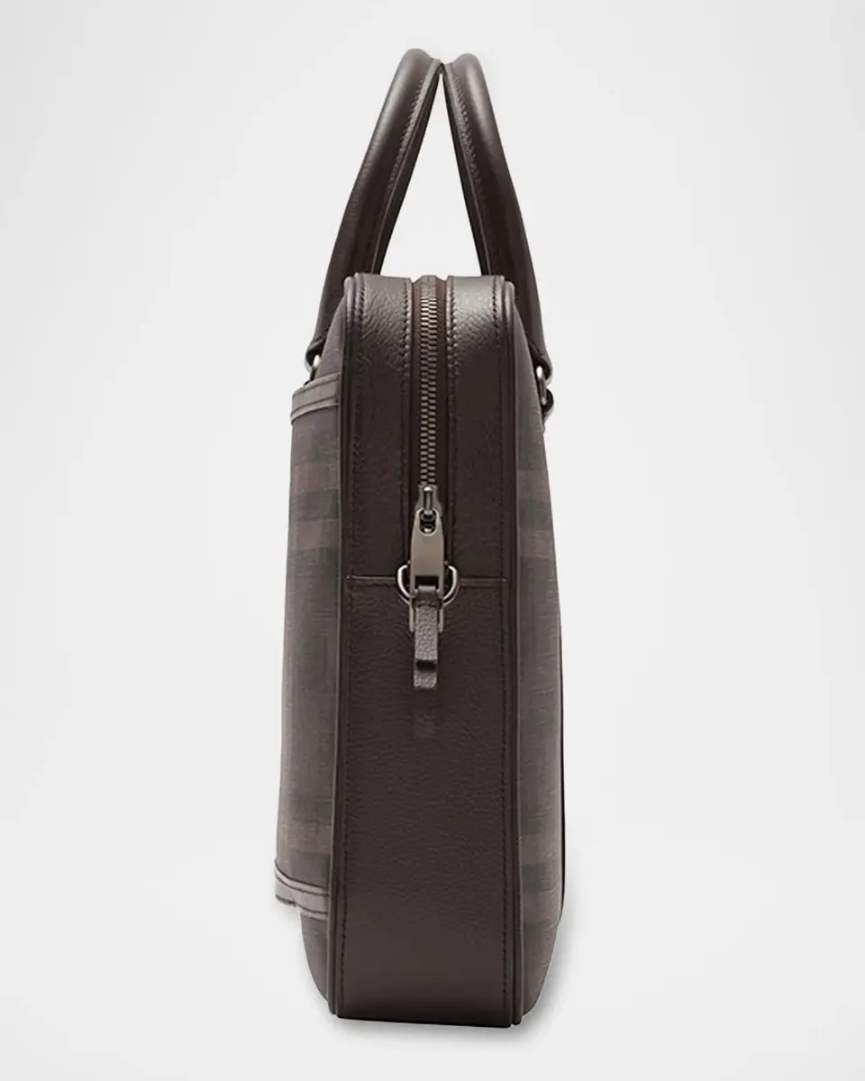 Burberry Men's City Check Briefcase | Thumbnail 6 Burberry Men's City Check Briefcase | Thumbnail 6
