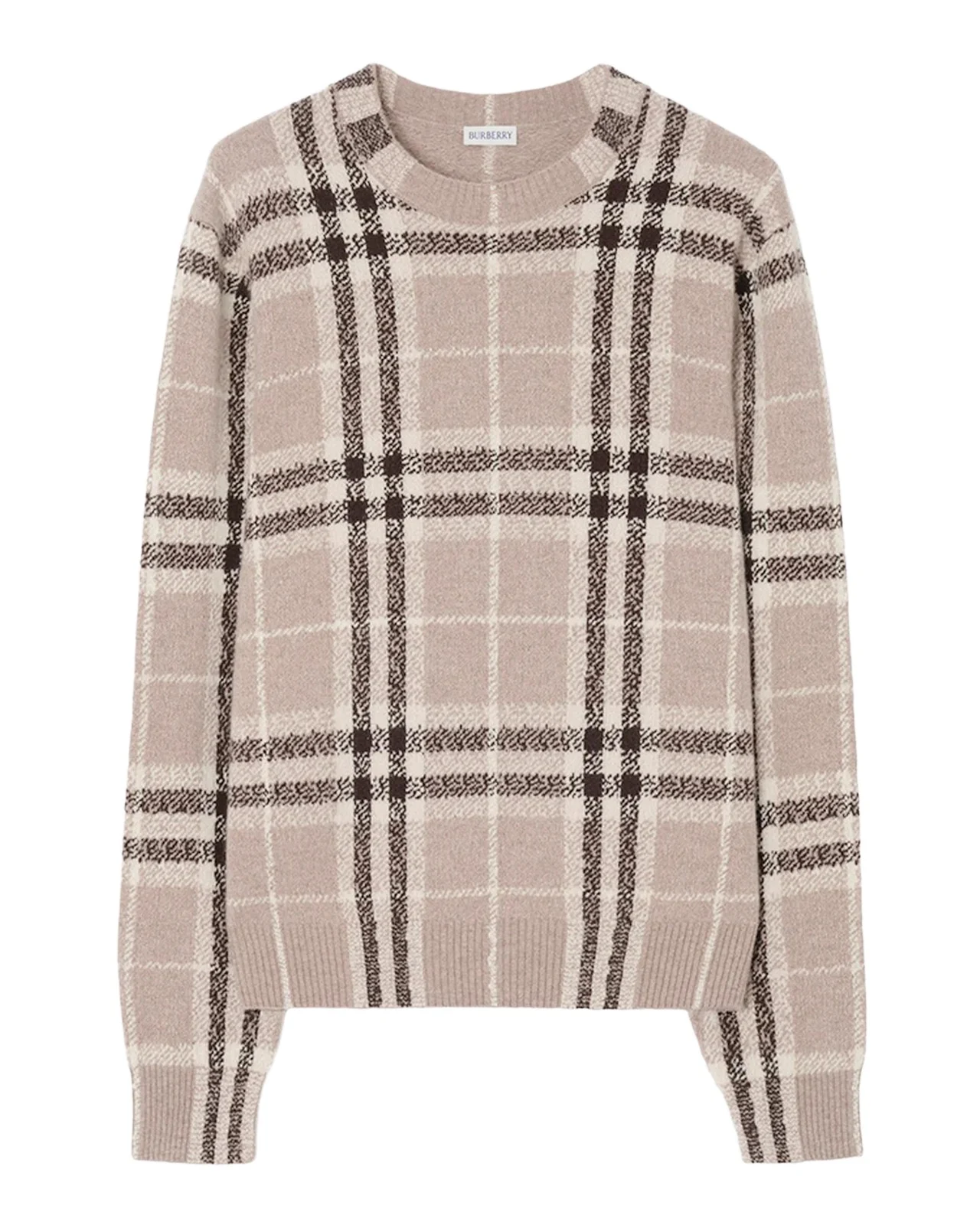 Men's Curtis Check Cashmere Sweater