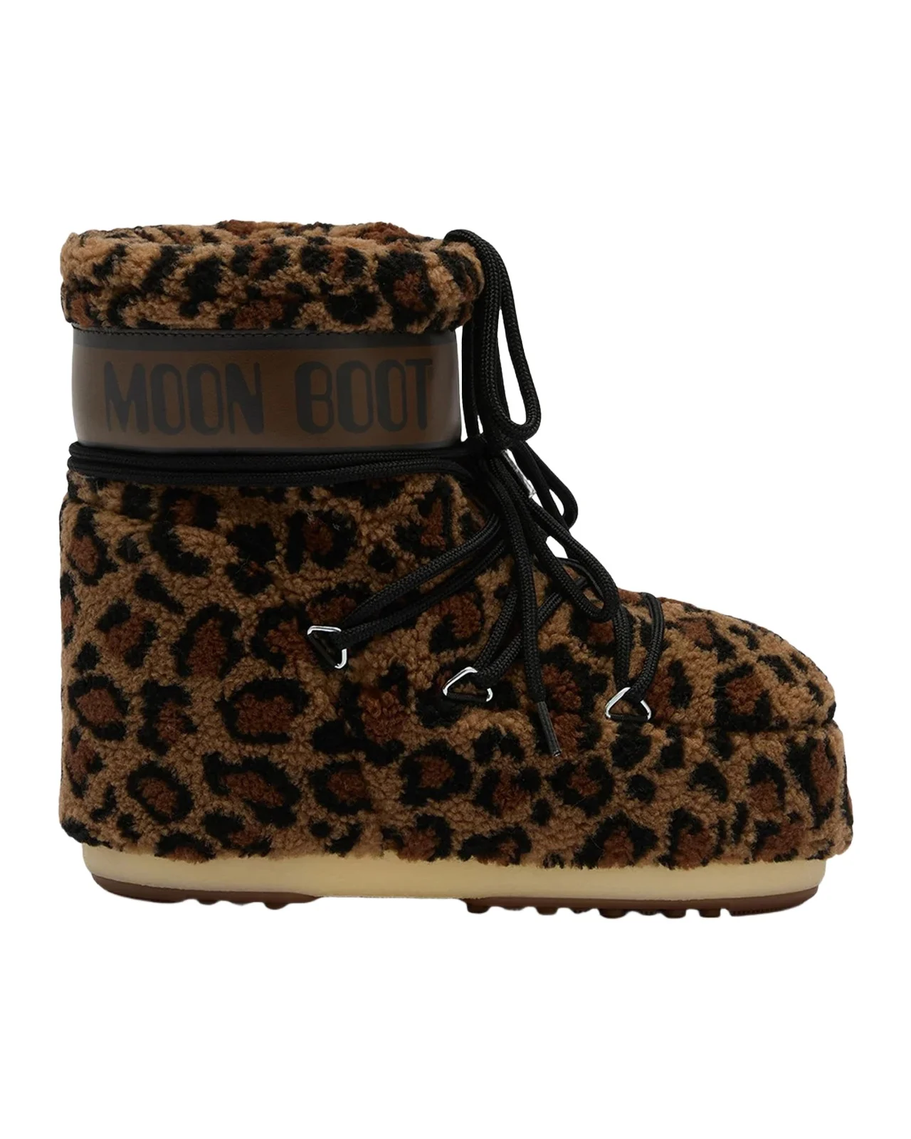 Icon Low Leopard Fleece Snow Boots